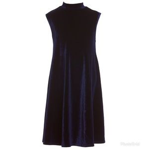 Blue Velvet Dress